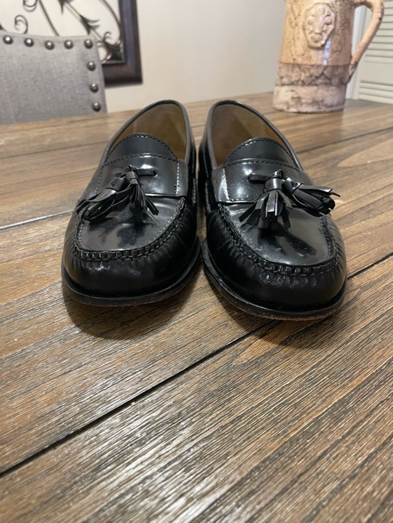 Cole Haan Pinch Men’s 8 M Black Leather Tasseled Loafers Shoes Slip On Classic main image 6